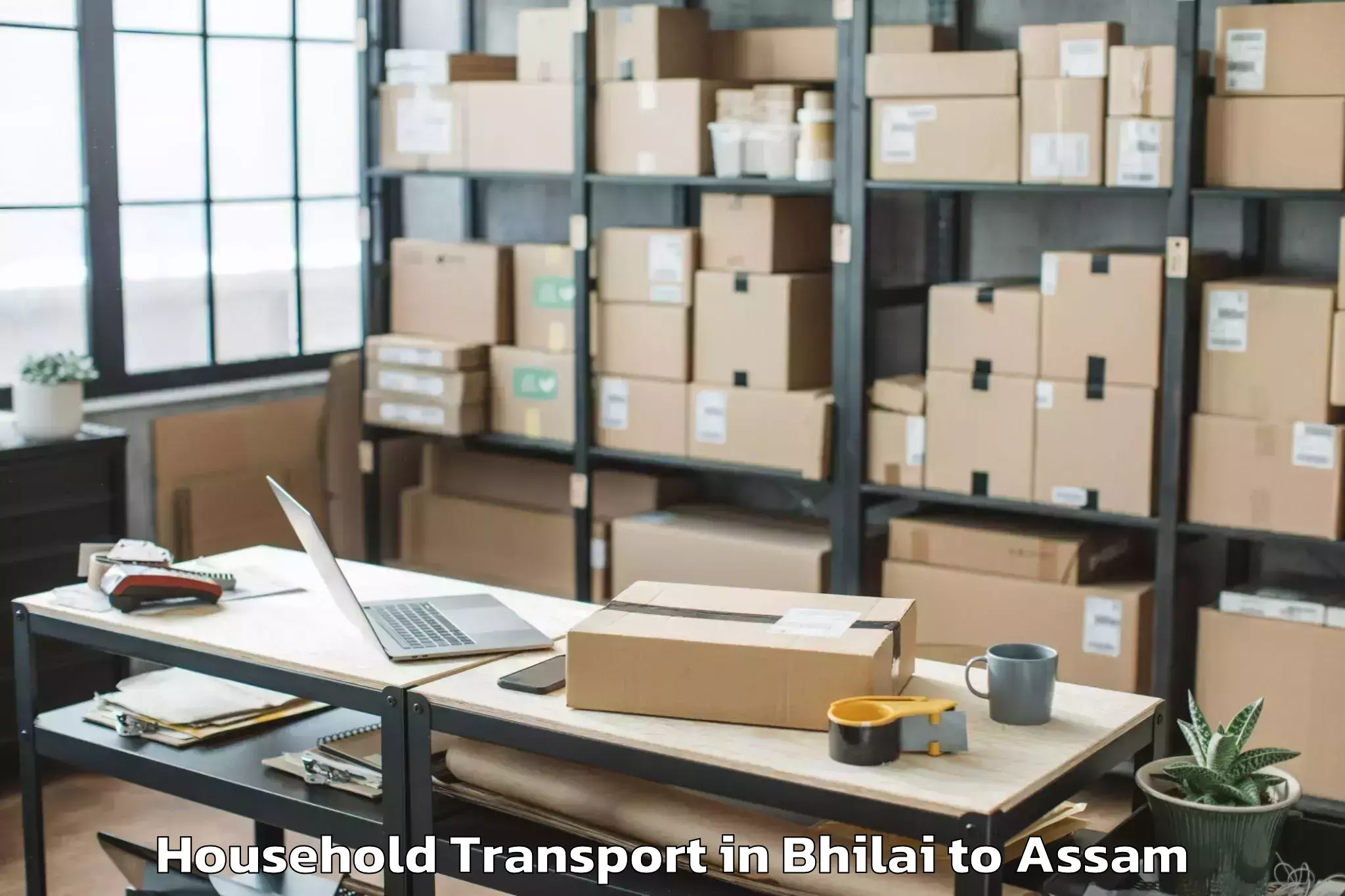 Book Bhilai to Ramkrishna Nagar Karimganj Household Transport Online